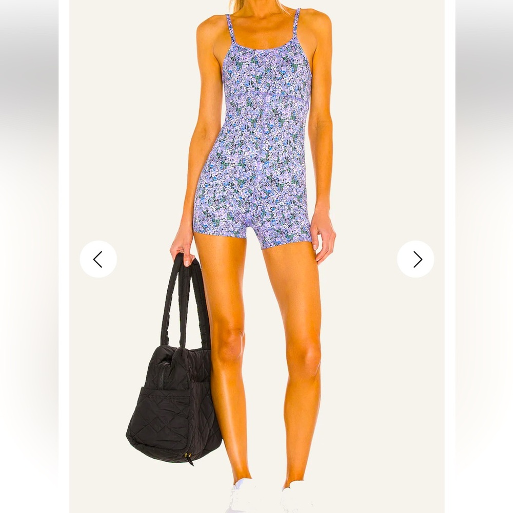 BEACH RIOT NWT JORDAN FLORAL-PRINT Onesie ROMPER SzL